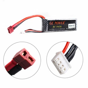 11.1V 3S 1800mAh 30C LiPO Battery T-plug Burst 60C RC model Lipolymer Power Pack - Picture 1 of 5