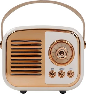Retro Bluetooth Lautsprecher, Vintage Wireless Speaker, tragbares Mini Radio - Bild 1 von 6