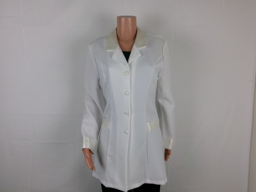 OFF WHITE Giacca tuta manica lunga T. Adams 4 bottoni TAGLIA: 9 10 BIANCO SPORCO