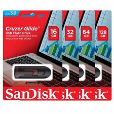 SanDisk Cruzer Glide 128GB 64GB 32GB 16GBUSB3.0フラッシュドライブサムスティックメモリー