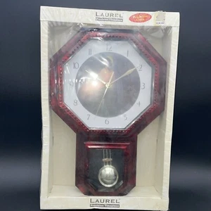 Laurel Precision Pendulum Clock With An Image Of Jesus On The Face. - Picture 1 of 9