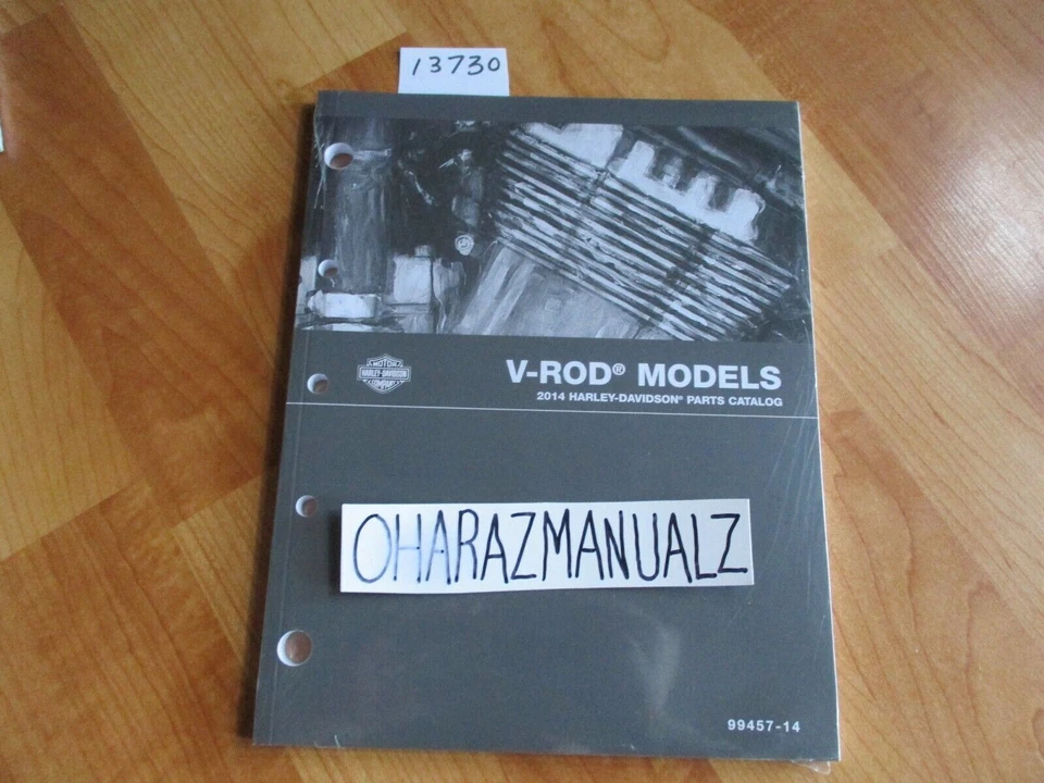 Harley Davidson V-ROD 2014 manual de catálogo de piezas nuevo *sellado* Foto 1 de 1