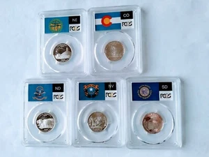 2006-S Silver Washington Quarters (5 Coin Set) PCGS PR70DCAM - Picture 1 of 12