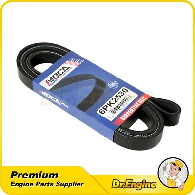 Cinturón serpentino EPDM 6PK2530 apto 92-19 Ford E-150 E-250 E-350 F-250 F-350 F-450 Foto 1 de 4