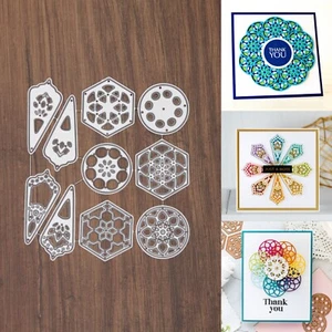 Kaleidoskop mit 3 Formen - Was für ein Trio Schneiden stirbt Sechsecke Kreise Blütenblätter - Bild 1 von 8