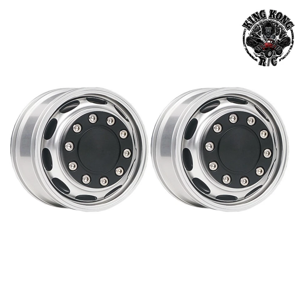 Metal 1.75" Powered Hub Front Wheel for Tamiya 1/14 RC Car Tractor Truck Trailer - Image 1 of 4