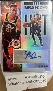 Miye Oni - 2019-20 Hoops Premium Stock Rookie Hot Signatures Autograph - Picture 1 of 3