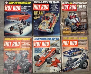 Vintage Hot Rod Magazine 1966- 1969 Lot of 6 Issues - Picture 1 of 8