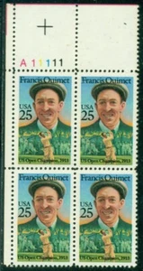 SCOTT # 2377 PLATE BLOCK, FRANCIS OUIMET, MINT, OG, NH, GREAT PRICE! - Picture 1 of 1