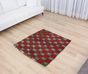 Teppich Tulu Teppich Tribal Konya Türkei 3,61' x 3,97' Vintage schneller Versand 11829 - Bild 1 von 23