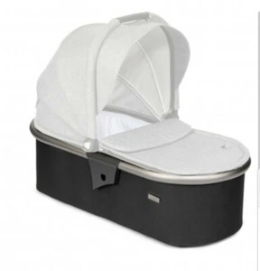 Tutti Bambini Carrycot Black and Silver for Koji & Arlo Pushchair Pram - Picture 1 of 2
