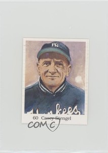 1990 The Official Hall of Fame Sticker Book Records Stickers Casey Stengel HOF