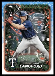 2024 Topps Holiday WYATT LANGFORD RC Variation Short Print #H113 - Picture 1 of 2