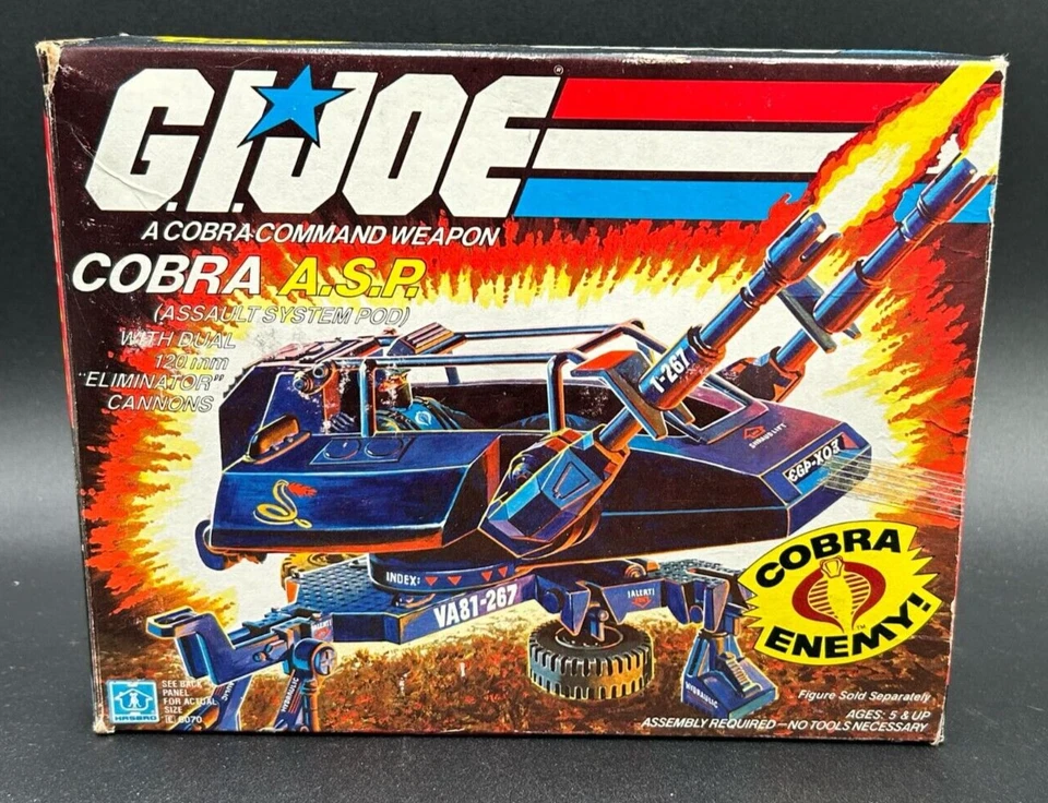 Vehículo original Gi Joe Cobra Cobra ASP A.S.P. 1984 MISB sellado nuevo Foto 1 de 4