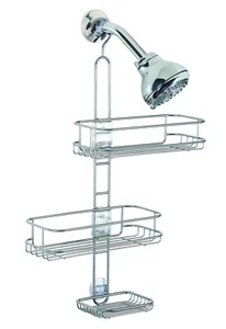 InterDesign Linea Adjustable Shower Caddy - Bathroom Storage Shelves for - Picture 1 of 6