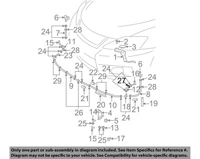 Оригинальный зажим фары омывателя Lexus TOYOTA 08-14 IS F 8271145020 - Изображение 1 из 2