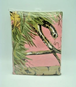 The Woods 1 Pc Pink Valance Rustic Camo Lodge Log Cabin Decor (84"x15") Curtain - Picture 1 of 7