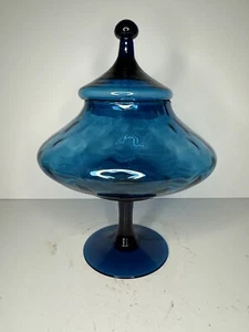 Tenda Circo Farmacista 10"" Vintage Empoli Acqua Blu Ottica - Foto 1 di 12