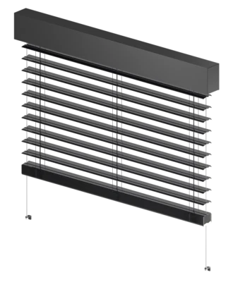 Z90 L Außenjalousie, Alu-Raffstore, Beschattung + Motor B: 0.6-2.2m, H:0.6-2.2m - Bild 1 von 4