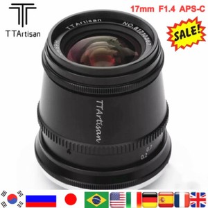 TTArtisan 17mm F1.4 APS-C Wide Angle Lens For Canon Nikon Fujifilm Sony M4/3 
