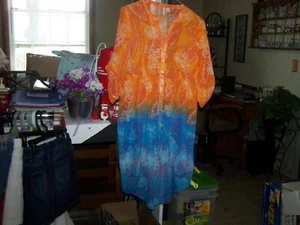 Awesome Ladies Est 1946 Hi/Low Dress See Thru/Sheer Multicolor Size Small - Picture 1 of 11