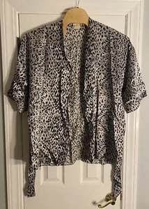 Vintage Victoria’s Secrets Womens Leopard Robe- One Size- White Tag With Crown - Picture 1 of 11