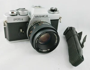 Yashica FR II + Yashica ML 1,7/50 mm Spiegelreflexkamera C/Y Contax Teildefekt - Bild 1 von 10