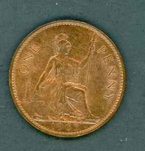 GREAT BRITAIN 1963 ONE PENNY HIGH GRADE BRONZE COIN SHOWN - Picture 1 of 2