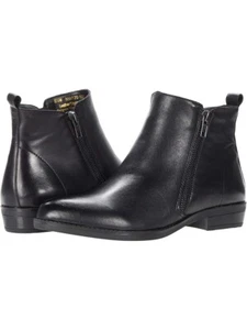 David Tate Womens Cubana Leather Flat Booties Ankle Boots Shoes - Picture 1 of 7