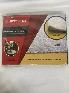 Protector Rug Grippers Best 16 Pcs Anti Curling Gripper. Keeps Your in Place & - Picture 1 of 2