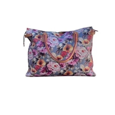 Bolso de Hombro Cavalcanti Floral Multi Cuero Nuevo sin Etiquetas, Bolso Hecho en Italia Foto 1 de 4