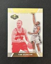 2007-08 Topps Co-Signers Gold Red /109 Tim Duncan Tony Parker #21 HOF