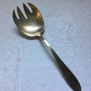 Vintage Reed & Barton 1960s Silver plated Pasta serving Fork 8 1/2"L x2 5/8"W - Picture 1 of 4