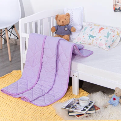 Toddler Comforter Soft Breathable Crib Quilt for Baby Multiple Colors Choices - Image 1 of 4