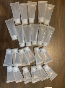 23 Piece Soft Refill Tubes Clear Squeeze Containters - Picture 1 of 1
