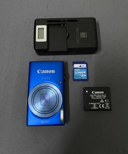 Canon Ixus 132/ ELPH 115 IS/ Ixy 90 digital camera - Blue, 16 MP 8x optical zoom - Picture 1 of 7