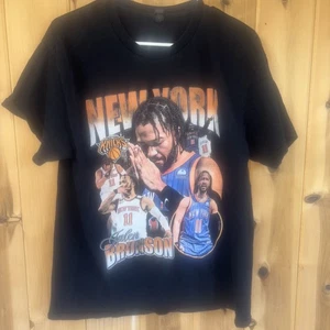 NY Knicks Jalen Brunson Tshirt Herren Large. " (sehr kleines Loch Achsel repariert) - Bild 1 von 6