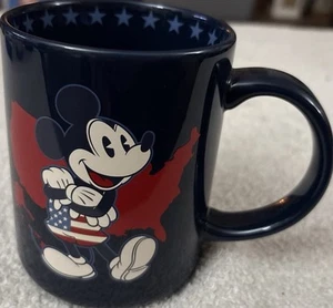 Disney Parks Mickey Mouse rouge blanc et bleu USA tasse café thé cacao patriotique - Photo 1/4