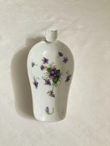 Sweet Violets Purple Floral Porcelain Ashtray Shovel Vintage Norcrest - Picture 1 of 7