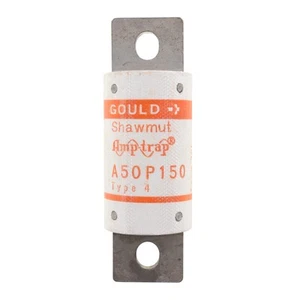 FERRAZ SHAWMUT A50P150-4 SEMICONDUCTOR BLADE FUSE, TYPE-4, 500VAC, 150-AMP - Picture 1 of 1