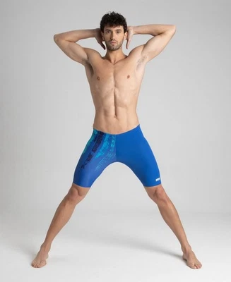 全新 Arena 男式团队彩绘条纹游泳比赛干扰器 34 003608 — 第 1/4 张图片