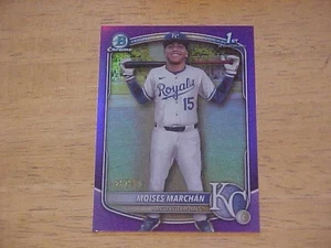 Moises Marchan 2025 Bowman Chrome Purple Refractor Rookie 126/250 KC Royals - Bild 1 von 2
