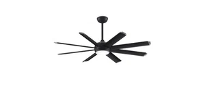 Fanimation Stellar Custom 1-Light 8-Blade Ceiling Fan Motor (Only) in Black - Picture 1 of 2