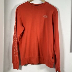 Sudadera para Hombres Vans V Sixty Six Rojo Jersey Reino Unido Talla Pequeña “Off The Wall” - Imagen 1 de 7
