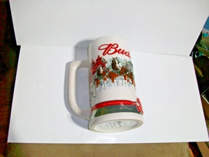 BUDWEISER STEIN TWO THOUSAND ELEVEN HOLIDAY STEIN STRENGTH POWER BEAUTY - Picture 1 of 7
