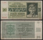 [31712] - PROTEKTORAT BÖHMEN und MÄHREN, 20 Kronen, Serie 22H, 24.01.1944, Grabo