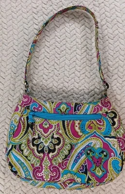 Cartera Vera Bradley Daphne Bella Bolso de Seda Cachemira Acolchado Retirado Excelente Estado Foto 1 de 4