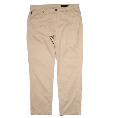 Calça de golfe Dunning masculina 35x30 desempenho elástica cáqui calça chino - Imagem 1 de 4
