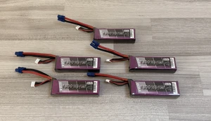 5x Hacker TopFuel ECO-X 1300mAh 3S LiPo Akku 25C - EC3-Stecker - Traxxas VXL - Bild 1 von 3