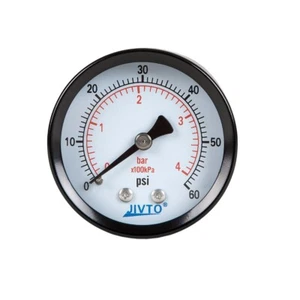 General Dry Pressure Gauge, 2" Dia, 0-60 psi, 1/4 NPT Back Mount ( pack of 1) - Picture 1 of 3